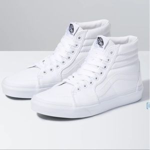 White High Top Vans